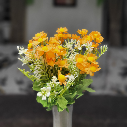 Artificial Daisy Flower Yellow (Bunch Of 2).