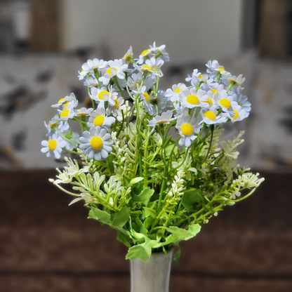 Artificial Daisy Flower Sky Blue (Bunch Of 2).