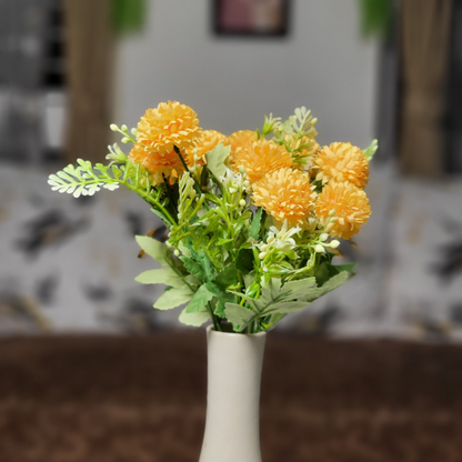 Artificial Chrysanthemum Flower Yellow (Bunch Of 2). .