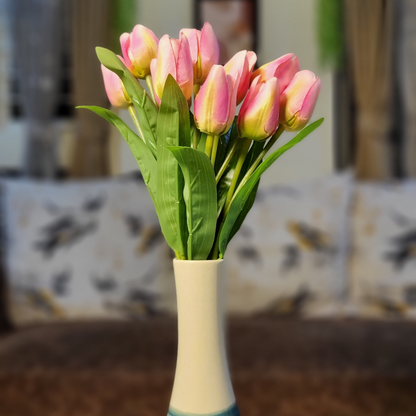 Artificial Tulip Flower Light Pink (Bunch Of 2).