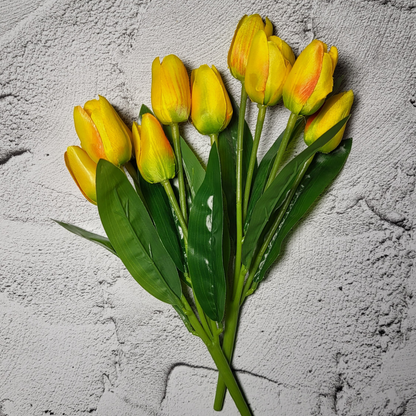 Artificial Tulip Flower Yellow (Bunch Of 2).