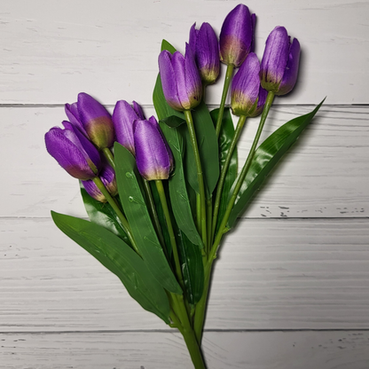 Artificial Tulip Flower Purple (Bunch Of 2).