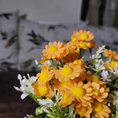 Artificial Daisy Flower Yellow (Bunch Of 2).